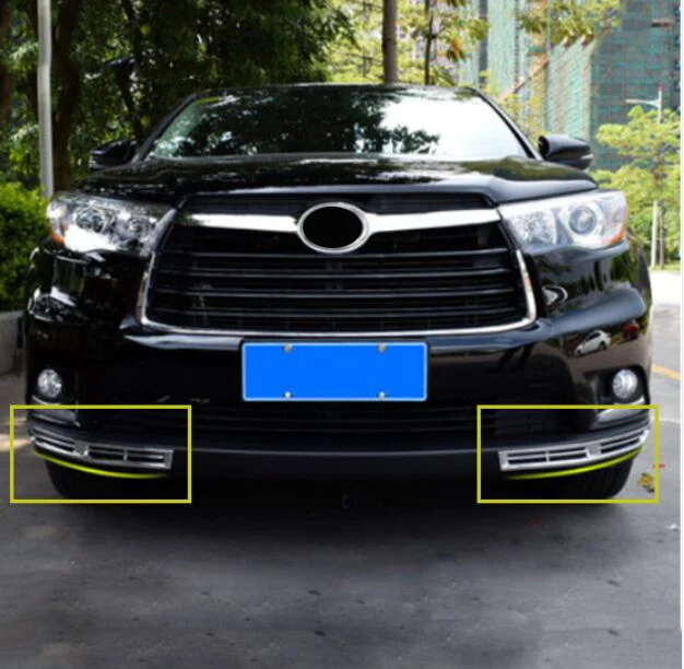 Аксессуары подходят для TOYOTA HIGHLANDER KLUGER 2014 2015 бампер угловой противотуманный
