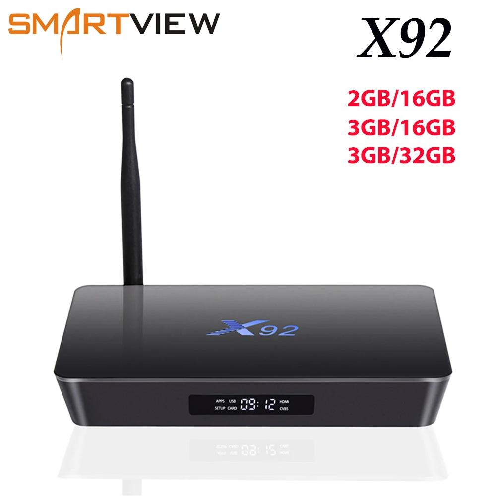 10 шт. X92 2 ГБ 16 3 32 Android 7 1 Smart ТВ Box Amlogic S912 Восьмиядерный CPU KD16.1 4 ГГц/5 8 Г Двойной Wi Fi К
