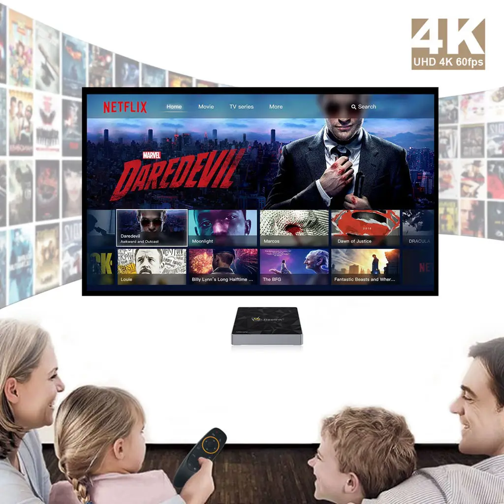 Beelink Gt1-A Ultimate Android 7,1 Tv Box Amlogic S912 Восьмиядерный процессор 2,4G+ 5,8G Wifi 3g Ram 32G Rom Bluetooth 4,0 Fhd 4K