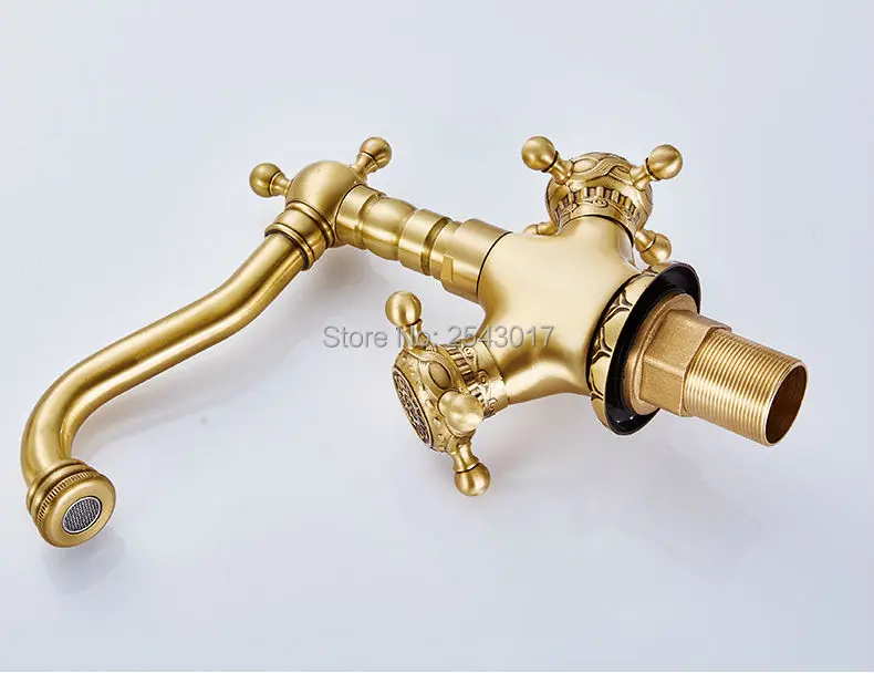 Luxury Antique Carving Bathroom Basin Faucet 360 Swivel Spout Fashion European Style Elegant Mixer Taps torneira banheiro ZR210|torneira