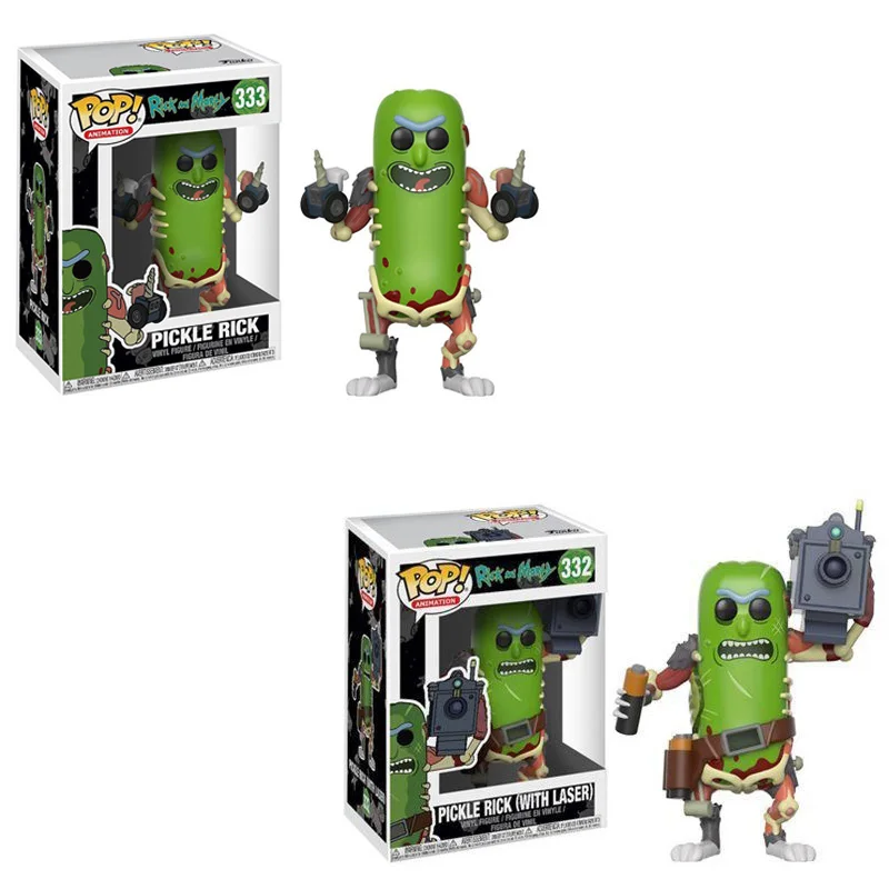 Funko POP Рик и Морти и Пикл Рик(с лазером) Поп фигурка Кукла Коллекция ПВХ модель игрушки для детей
