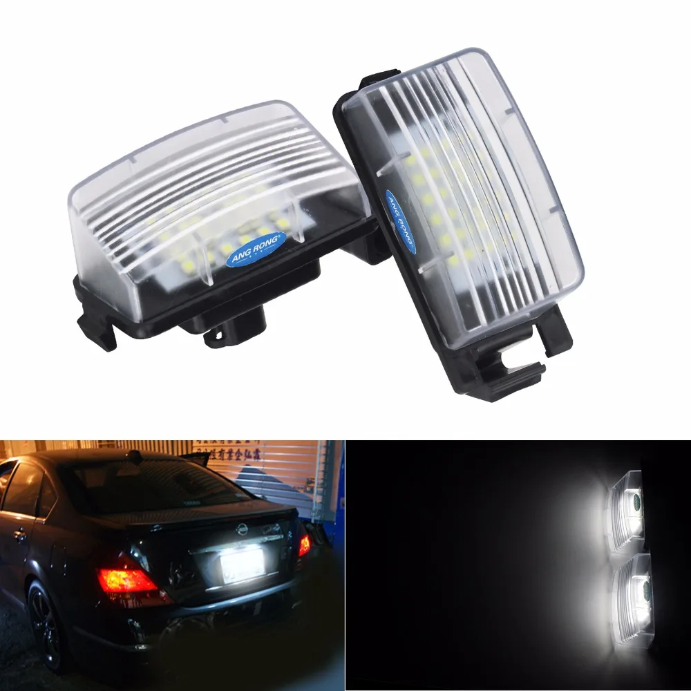 2x Canbus светодиодный номерной знак ANGRONG для Nissan 350Z R35 Z12 Z34 Sentra / Pulsar Infiniti G25 G35