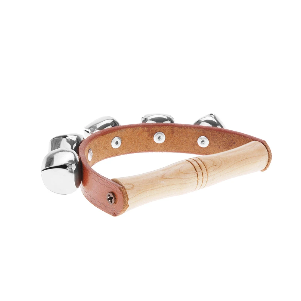 Handbell Wood Rattle Baby Kid Child Early Educational Musical Instrument Rhythm Beats Shaking Jingle Bell Toy Tool | Спорт и