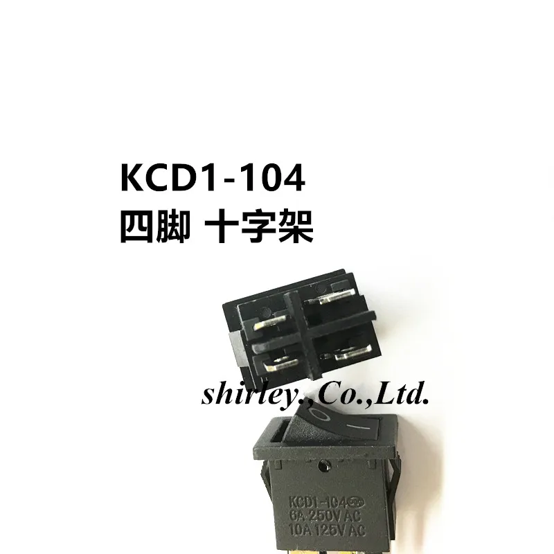 21x15 мм KCD1-104 кулисный переключатель лодки мощность коромысла 6A 250VAC KCD1 Черный 4 pin 2