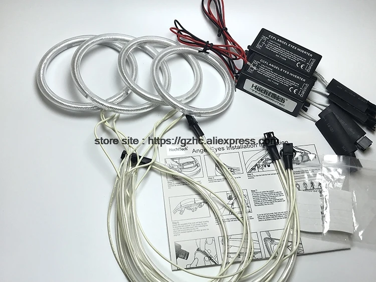 HochiTech для Volkswagen VW Touareg 2007-2010 очень яркий дневной свет ДХО CCFL Ангельские глазки демон eyes Kit теплый белый halo Кольцо
