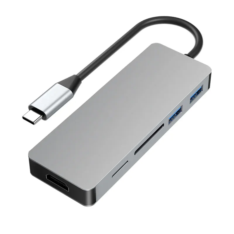 5 в 1 USB C концентратор Thunderbolt 3 type телефонный адаптер OTG для MacBook Chromebook samsung S8 S9 huawei