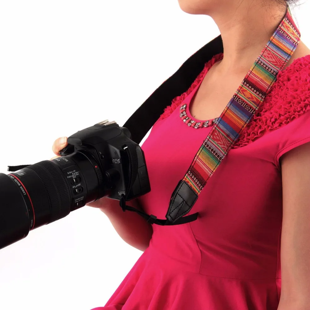 2017 Hot Vintage Style Canvas Camera Neck Strap Belt for Nikon Canon Sony DSLR | Электроника