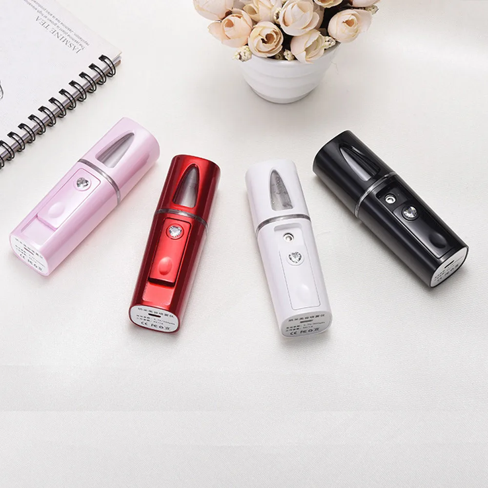 Portable Face Nano Mist Spray Facial Handy Atomization Mister USB microdermabrasion machine derma stamp D300622