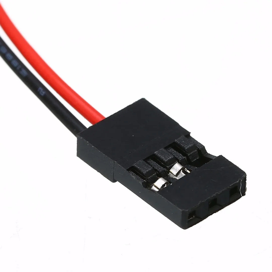 Черный Чехол-держатель для батарей 4 AA 6 0 V с проводными наконечниками + штекер Futaba