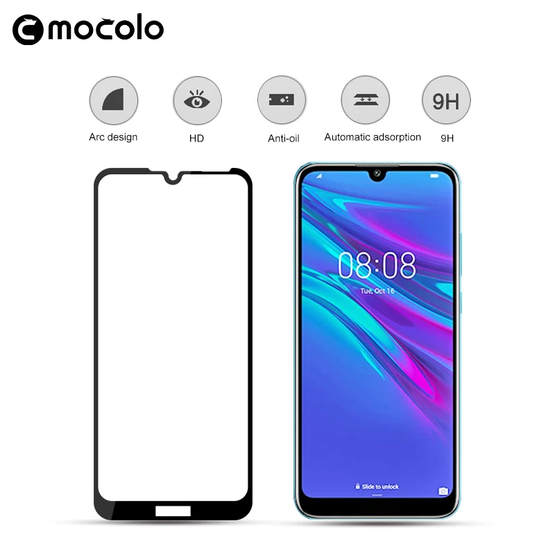 Для Honor 8A защита экрана Mocolo полное покрытие полностью клеящаяся 9H пленка из