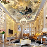 beibehang custom oil painting ceiling photo wall paper murals living room bedroom sofa tv background decor wall mural wallpaper