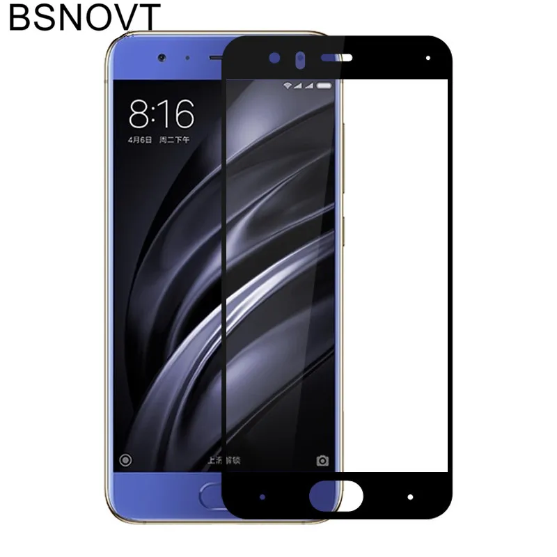 2 шт защита экрана Xiaomi Mi6 стекло закаленное для полное покрытие Mi 6 пленка BSNOVT |