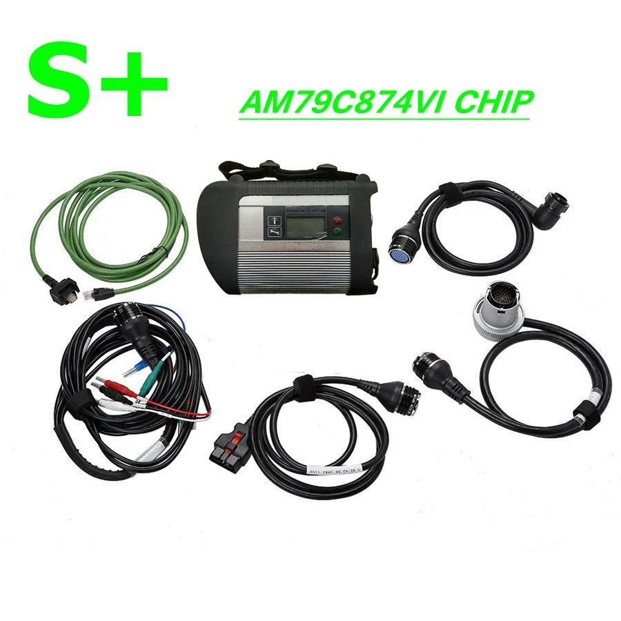 Without software Лучшее качество S+++ AM79C874VI чип,09 V MB SD Подключение компактный 4 MB Star C4 диагностический инструмент - Цвет: Without software