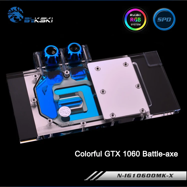 Bykski N-IG1060OMK-X полное покрытие видеокарты водяного охлаждения блок RGB/RBW для