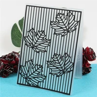 maple leaf stamps plastic embossing folder template for scrapbooking photo album paper card making