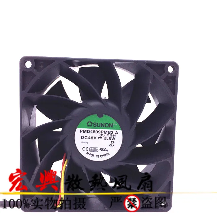 SUNON PMD4809PMB3 A Сервер охлаждающий вентилятор постоянного тока 48V 5 8 W 90x90x38 мм версия 3