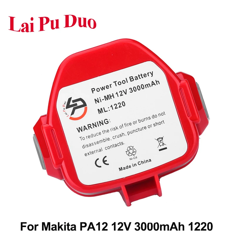Перезаряжаемый никель металлогидридный Аккумулятор для дрели Makita PA12 3000 1220 1222 S