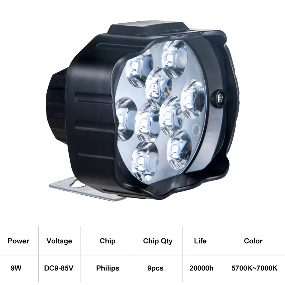 Светодиодный рабочий светильник для мотоцикла трактор 12 В высокая мощность