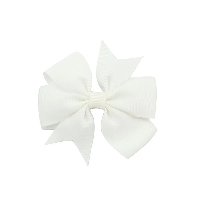 18 White Новые 3 дюймов милый бант для волос, бутик модная куртка с надписью «Mini Заколки для волос для девочек; юбка-пачка принцессы с лентой, украшение-бант, Детские аксессуары для волос - Цвет: 18 White