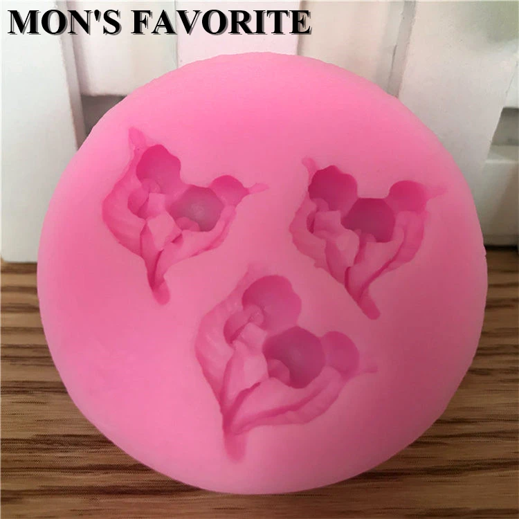 Новое поступление 3d силиконовая форма для торта в форме вишни помадки