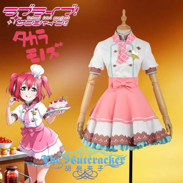 [На заказ] аниме Lovelive Sunshine! Aqours Kurosawa Рубиновая Униформа шеф повара для косплея