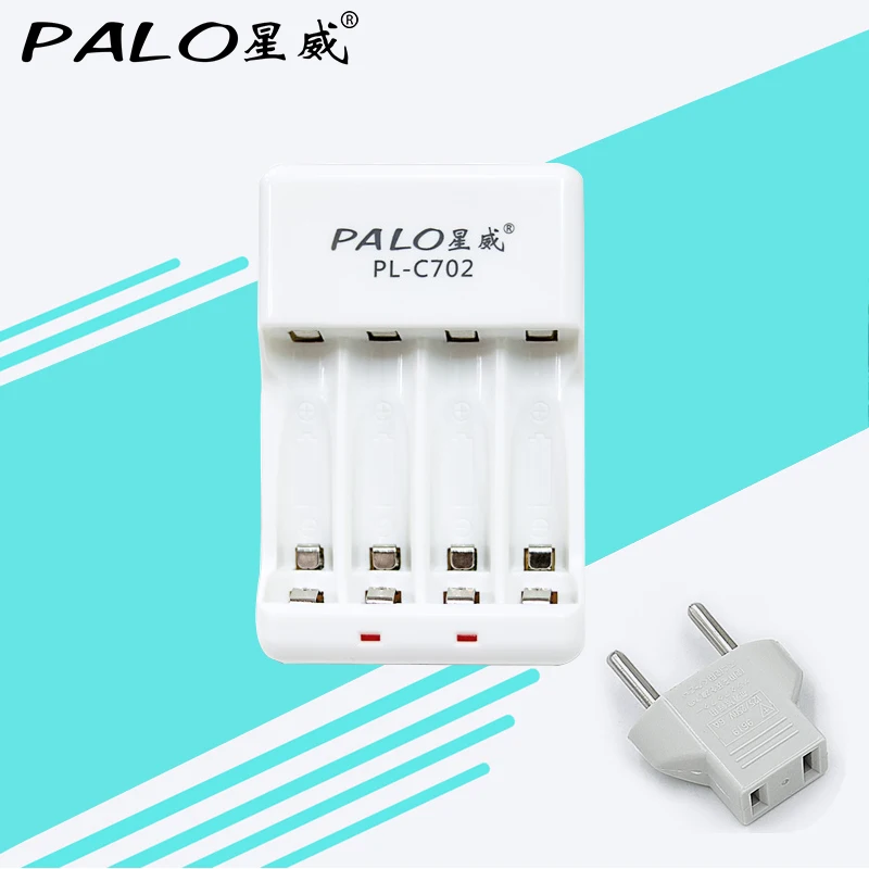 Умное зарядное устройство PALO с 4 слотами и защитой от короткого замыкания|battery