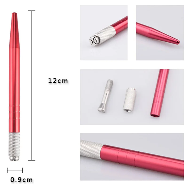 1 шт. алюминиевая ручная машина ручки для бровей Полуперманентная ручка