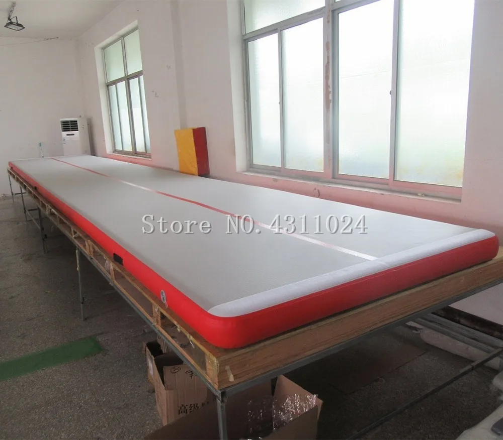 Продажа Надувной коврик для гимнастики, 6*2*0,2 м, с электрическим воздушным насосом