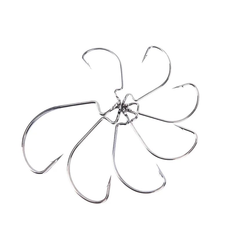 10 шт./лот рыболовные крючки из углеродистой стали рукоятка джига большой басовый