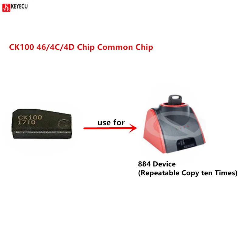 Keyecu автомобильный транспондер CK100 46/4C/4D чип общая микросхема использования для