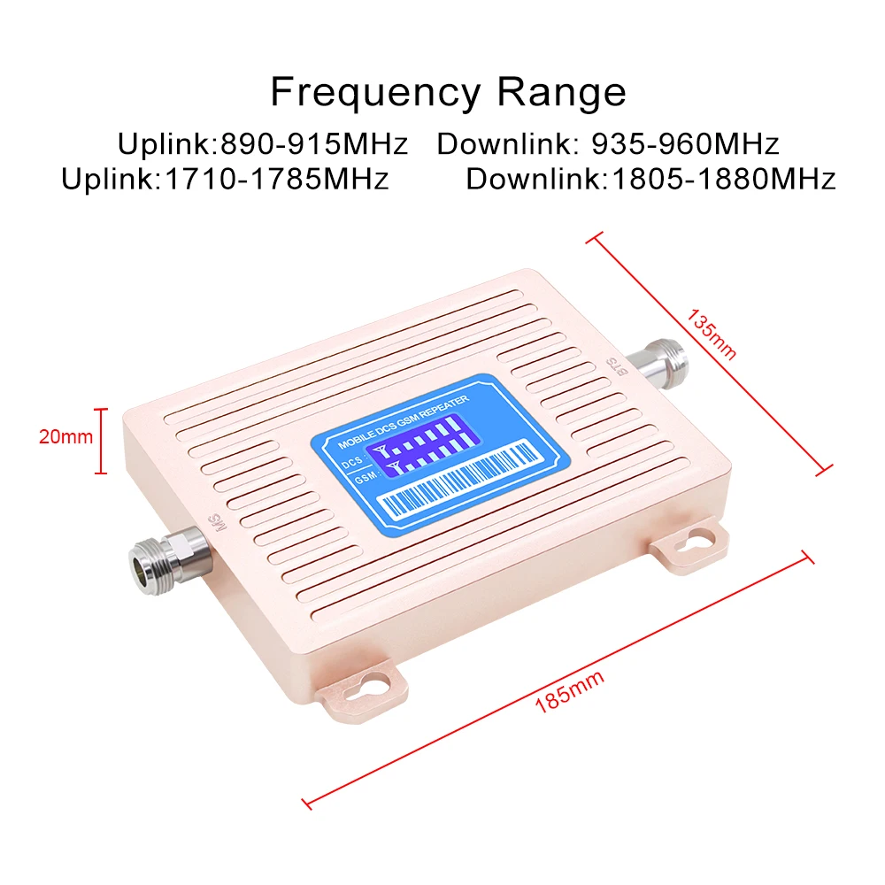 ЖК-дисплей GSM 900 UMTS 1800 МГц двухдиапазонный ретранслятор 2G 3G LTE усилитель для