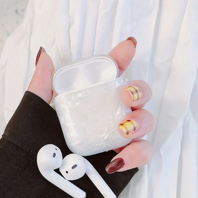 Роскошный Мраморный ТПУ мягкий чехол для Apple Airpods, защитный чехол, Bluetooth беспроводной Чехол для наушников, чехол для зарядки