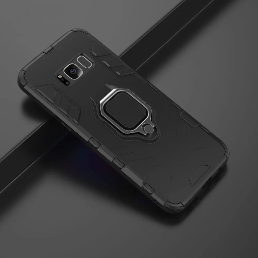 Shockproof Armor Case for Samsung Galaxy A30 A20 M20 A50 Combo For Back Cover Finger Ring Holder Funda |