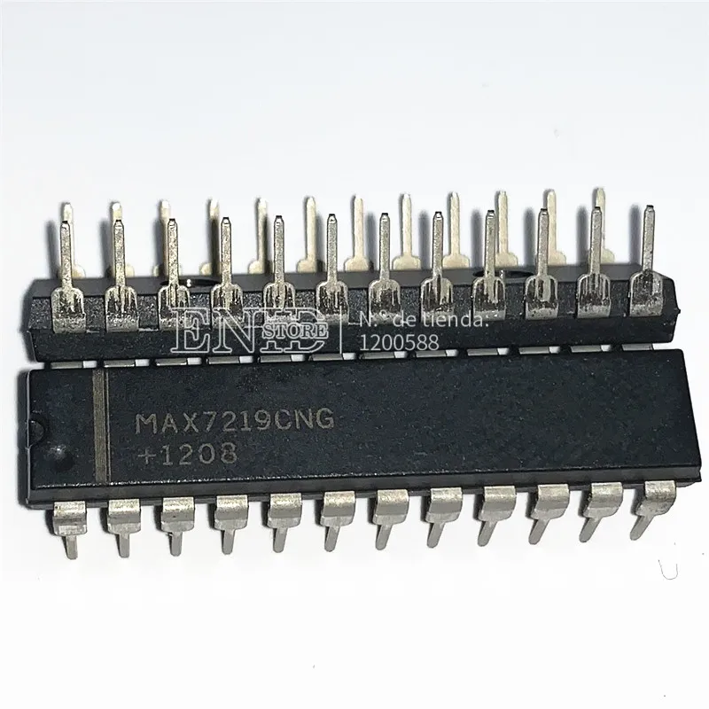 100 шт./лот MAX7219CNG MAX7219ENG MAX7219 DIP24|Интегральные схемы| |