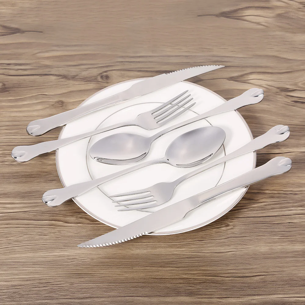 Высококачественная Западная Посуда 6 шт. 2 набора столовых приборов из