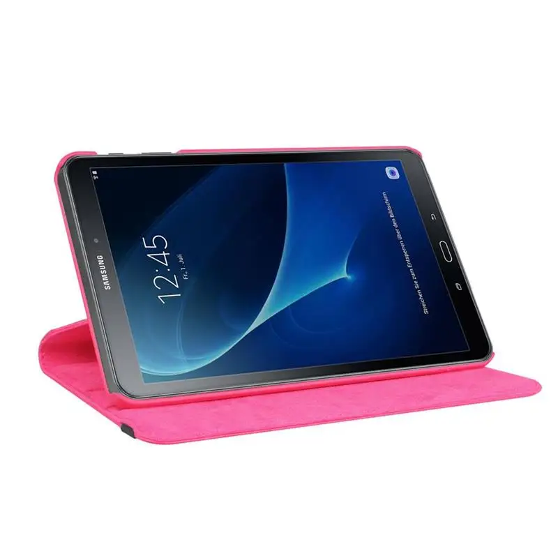 Вращающийся на 360 градусов чехол для samsung Galaxy Tab A 10,1 SM-T580 T585 высокое качество из искусственной кожи Роскошный чехол для планшета с подставкой