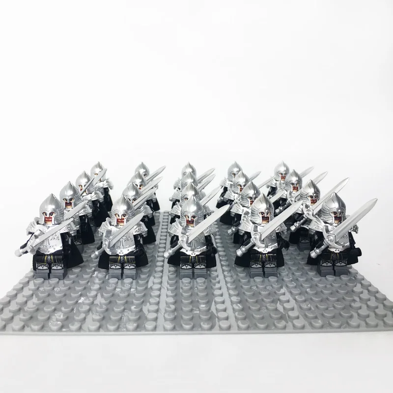 XP109 No baseplate 20 шт./лот Властелин колец нолдор эльф-стражник сильмариллион игра фигурки блоки игрушки для детей Совместимые лего кирпичные части - Цвет: XP109 No baseplate