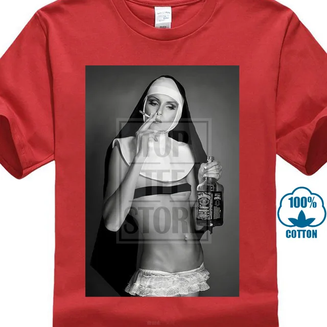 Nun Smoking& Drinking футболка Забавный крутой дизайнерский летний топ подарок лето Новая мода