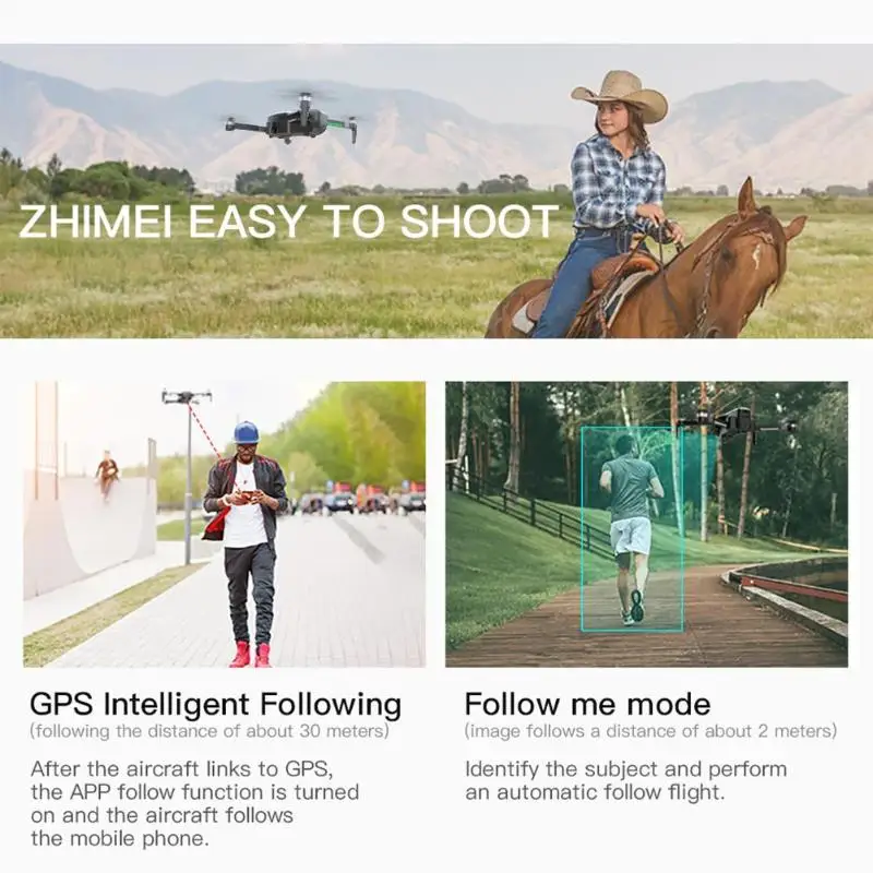 SG906 Drone GPS WIFI FPV Optical Flow 1080P Camera Auto Return Quadcopter