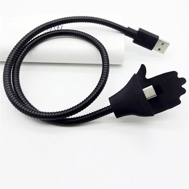 Стоячий usb-кабель для зарядки и передачи данных, зарядное устройство для телефона, держатель для Xiaomi mi 9 Red mi Note 7 iPhone Android Typec смартфонов