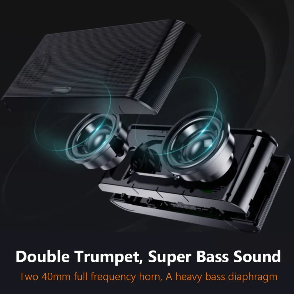Портативный Bluetooth Динамик 6000 мАч Мощность банк Беспроводной Desktop Super Bass с