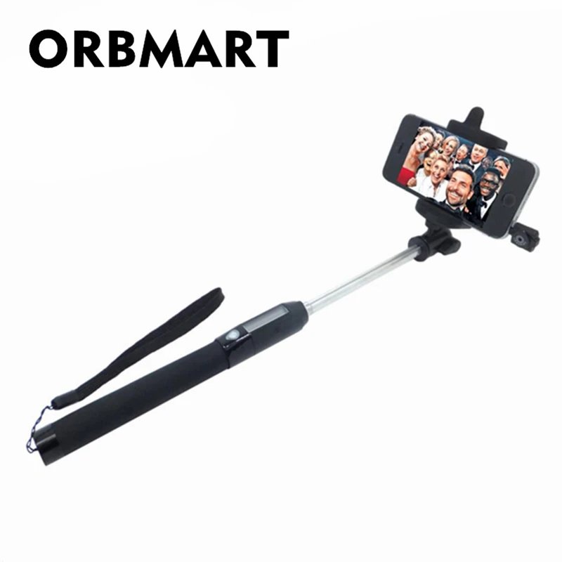 ORBMART Солнечная селфи палка со встроенным инфракрасным дистанционным затвором
