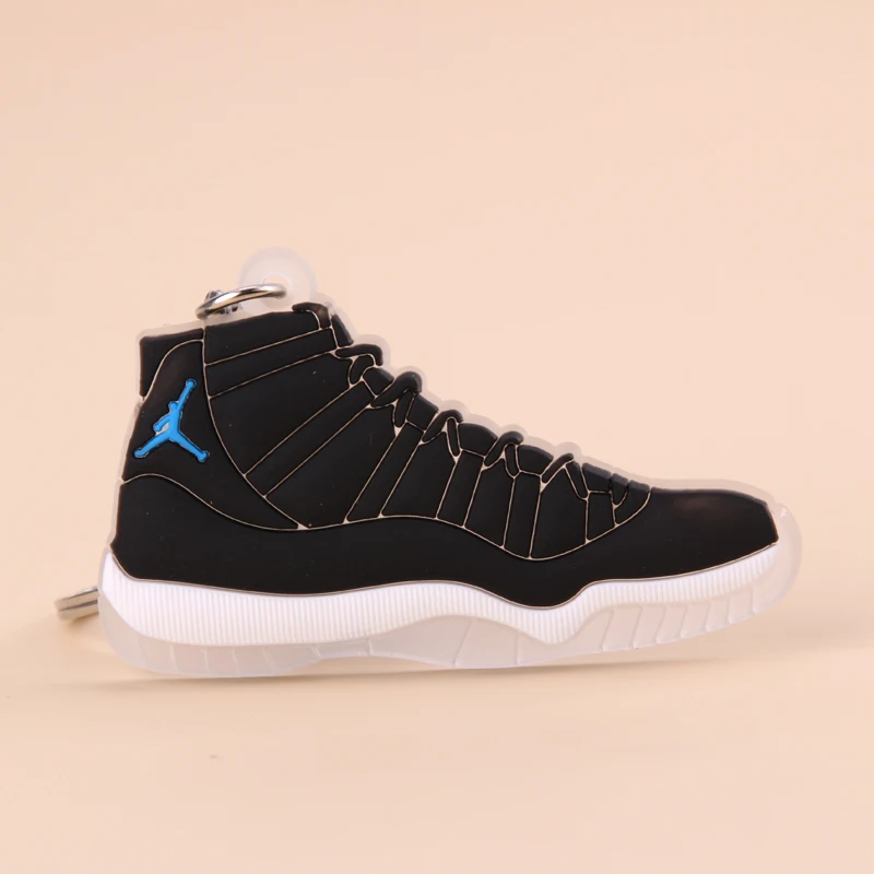 Мини Jordan 11 брелок обуви Для мужчин Wome/дети c логотипом отличный подарок для баскетбола брелок-кроссовок для ключей ключ держатель porte Clef
