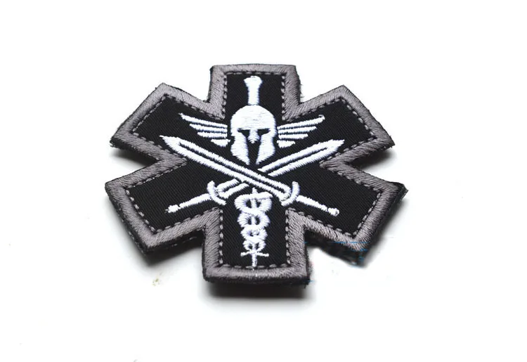 Спартанские медицинские нашивки с крючком и петлей тактические боевые