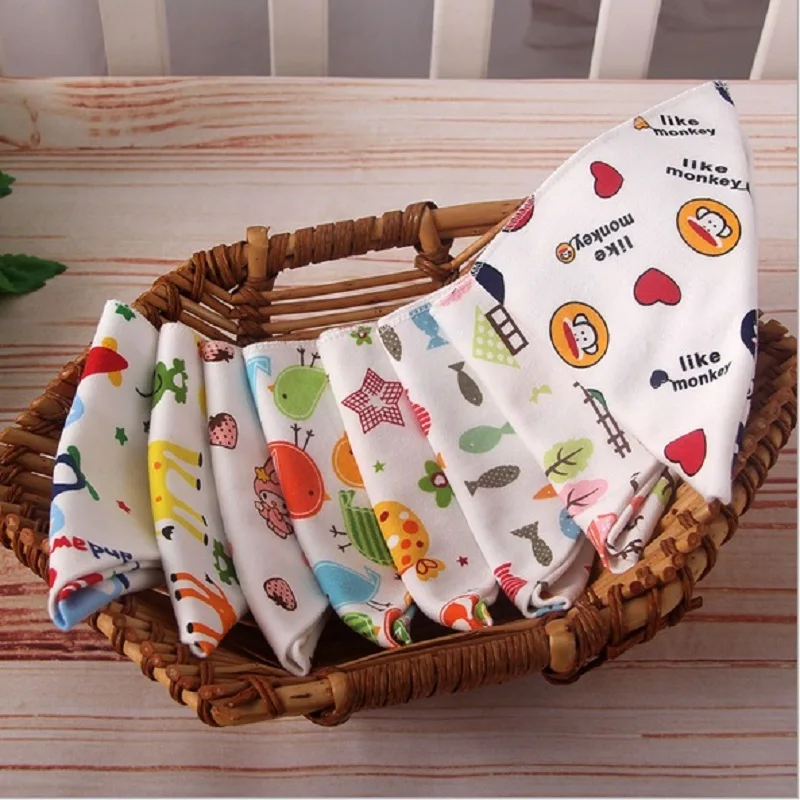 5pcs/lot lNewborn Baby Bibs Cotton Boy Girl Bavoir Bib Toddler Menina Baberos Bebes Bandana Apron for Babies Child l | Детская одежда и