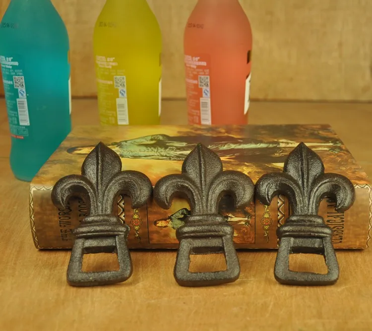 Чугунная открывалка для бутылок Fleur De Lis газированные напитки бар бармен