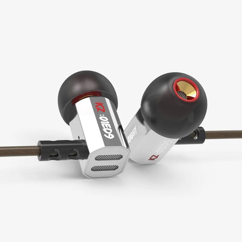 Горячая Оригинал KZ ED9 3.5 мм В Ухо Наушники Тяжелый Бас HIFI DJ для Mp3 Mp4 Телефон Часто