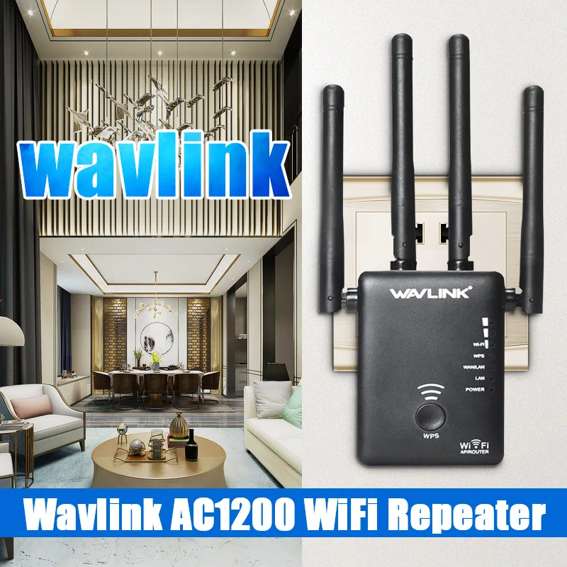 Wavlink AC1200 wifi ретранслятор/маршрутизатор беспроводной диапазон расширитель wifi усилитель с внешними антеннами wifi ретранслятор дальнего действия