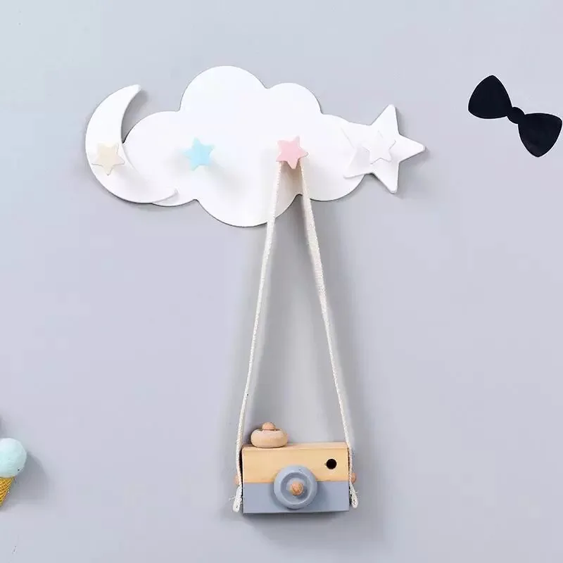 10pcs wooden Hook room children decorative Clothes Bag key Hooks wall INS Decoration northern Europe Home Instrument EDC | Игрушки и