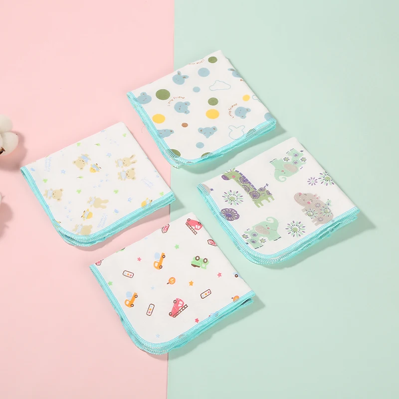newborn babyHigh density cotton printed gauze handkerchief baby towel mouth water feeding 6 layer 30*30CM | Детская одежда и обувь